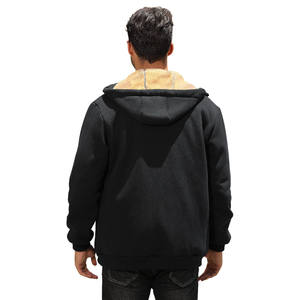 Sudadera con Capucha de Forro Polar con Cremallera Completa, Bordado Personalizado con Logotipo OEM, Unisex, para Hombre, 100% Algodón, Transpirable, Cortavientos, para Otoño - Product Image 3