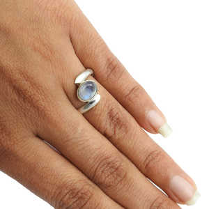 Elegant Birthday Stone 925 Silver Bohemian <b>Ring</b> Comes With Rainbow Moonstone Gems In Oval Cut Great Gift Idea For Girls & <b>Boys</b> - Product Image 4