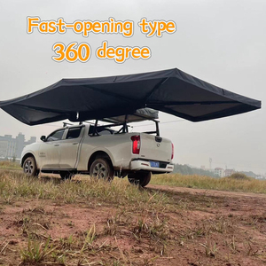 360 gradi disossati a forma di ventaglio <span class=keywords><strong>auto</strong></span> tenda laterale campeggio <span class=keywords><strong>auto</strong></span> di grandi dimensioni conto lato esterno alla guida <span class=keywords><strong>auto</strong></span> tenda a baldacchino - Product Image 2
