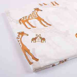 Tissu en coton imprimé girafe fait main, nouveau design, pour vêtements de mariage, accessoires de mode, sacs, cabas – Vente en gros - Product Image 5