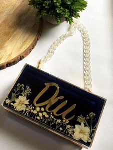 Summer Resin Clutch Hand Bag Eco-Friendly Handmade Customizable Color & Decoration Daily Use Party Evening Fashion Handbag - Product Image 5