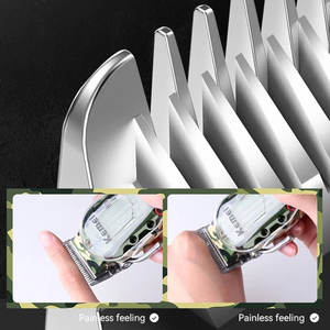 Recortadora de Pelo Inalámbrica Recargable con Cuchilla de Acero Inoxidable, Ajustable, Impermeable, para Afeitar Barbas, Eléctrica, USB, para el Hogar - Product Image 3