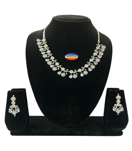 Elegante clásico AD2 collar conjunto pendientes elegante joyería de moda clásica para fiestas aniversarios eventos tradicionales para - Product Image 2