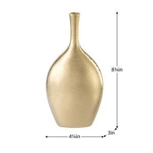 Pot de fleur en métal doré de luxe pour la décoration intérieure fournitures de jardin et jardinières de sol décor de chambre cadeau mat finition décorative intérieure - Product Image 5