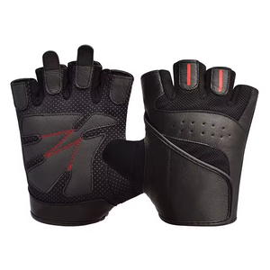 Guantes de entrenamiento de nailon de medio dedo con logotipo personalizado Guantes de entrenamiento de neopreno para levantamiento de pesas para uso en gimnasio Deportes - Product Image 4