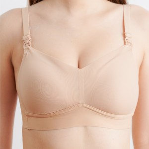 Soutien-gorge de maternité beige, tailles de bonnets XXL, vêtements d'allaitement à motif solide, styles sexy de tous les jours, 42 grands ensembles de soutien-gorge - Product Image 1