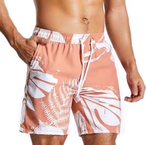 Shorts de bain personnalisés pour hommes, séchage rapide, taille élastique, respirants, pour la plage, la natation et le surf - Product Image 2