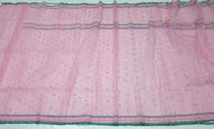 Exclusive Deshi Dhakai Pink <b>Jamdani</b> Sharee Export Quality for Women <b>JAMDANI</b> FABRIC Blue GREEN Golden Sky Blue From Bangladesh - Product Image 4
