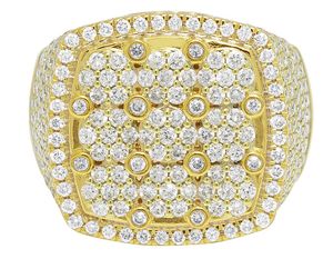 Hip Hop Style Customize Moissanite Diamond <b>Studded</b> In S925 Sterling Silver Party Wear Ring <b>for</b> <b>Men</b> - Product Image 2