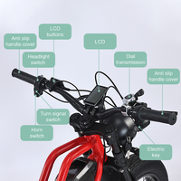Vélo électrique AKEZ Jaguar 48V 1500W à pneus larges, haute puissance, tout-terrain, livraison directe d'usine en Chine
