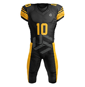 Maillot et pantalon de football américain sublimés de haute qualité, respirants, grande taille, à manches courtes, kits OEM, tissu à séchage rapide - Product Image 2