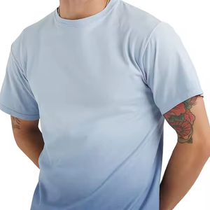 T-shirt à manches courtes pour homme, col rond, en tissu éponge, coupe décontractée, léger, de haute qualité, design personnalisé - Product Image 5