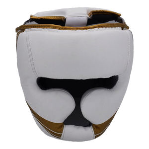 Protège-tête de boxe d'entraînement de qualité supérieure pour adultes, durable, confortable, solide, protecteur, couleur blanche, protège-tête de combattant MMA - Product Image 1