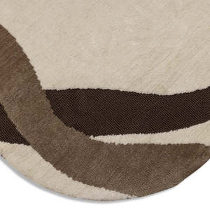 Alfombra de lana elegante Hafsah Suelo de lana acentuado en viscosa duradero y con mechones a mano - Product Image 2