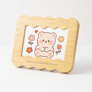 Cadre photo en bois personnalisé - Cadre décoratif personnalisé pour cadeaux et maison - Product Image 1