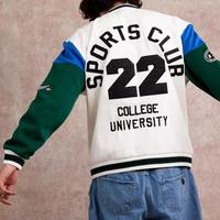 Jaket Varsity Letterman Pria Berkualitas Tinggi Grosir, Slim Fit, Ramah Lingkungan, Bernapas, Tahan Angin, Untuk Penggunaan Luar Ruangan Musim Dingin, Custom