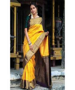 Sari indien traditionnel pour femmes, tendance intemporelle, broderie Dori, détails en perles, soie Georgette, tenue de soirée - Product Image 1