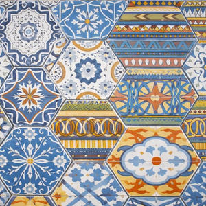 Carrelage en céramique moderne antidérapant à motif hexagonal pour villa (modèle Hex-PP023) - Product Image 3