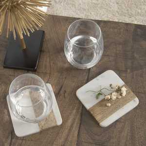 Super vente marbre Look multicolore napperons pour hôtel maison cadeaux utiliser thé Table basse Style modèle sous-verres en pierre - Product Image 1
