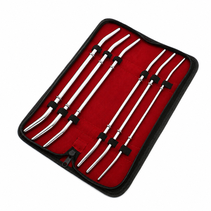 Ensemble de 6 dilatateurs utérins Hank, 11″, courbés, à double extrémité, qualité allemande, outils chirurgicaux personnalisés pour obstétrique/gynécologie - Product Image 6