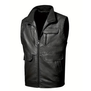 Chaleco de Cuero de Alta Calidad para Hombre, Acabado Premium, Resistente al Viento, Material Duradero, Chaleco de Moda para Motociclismo y Compradores Mayoristas - Product Image 1