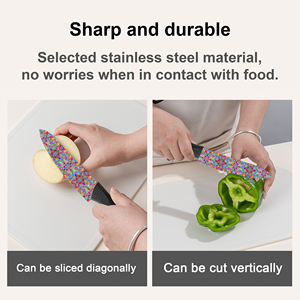 Cuchillo de Chef de Cerámica Premium con Diseño Floral, Mango de Plástico Ambidiestro, Envío Rápido, para Cocina Casera y Suministro Industrial - Product Image 3