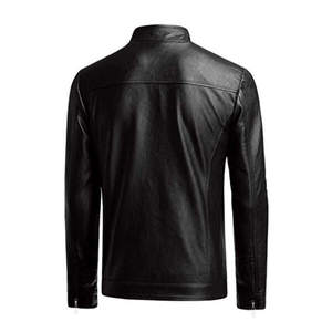 Chaqueta de Invierno de Diseño Superior 100% Lona de Alta Calidad para Hombre, Cuello Alto de Cuero Genuino, Manga Larga, Diseño Personalizado - Product Image 2