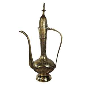 Aftaba de Latón de Alta Calidad con Grabado y Acabado Pulido para Agua Potable, Utensilio de Cocina Vintage de Latón - Product Image 1