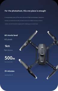 โดรนถ่ายภาพทางอากาศ V29 หลบหลีกสิ่งกีดขวาง ความละเอียด 2K QHD ระดับมืออาชีพ พร้อมเวลาบิน 21-30 นาที - Product Image 4