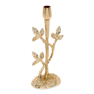 Portavelas de Metal hecho a mano para un hogar elegante, superficie texturizada estética clásica para Bodas de Pascua y Navidad - Product Image 3