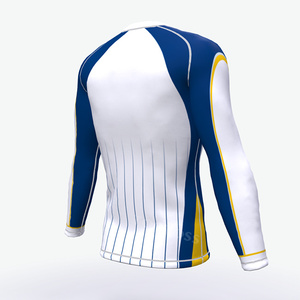 Rendimiento Stretch Camisa de compresión para hombre de manga larga UV Safe Quick Dry Mock Neck Logotipo personalizado Ropa para correr - Product Image 4