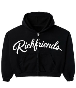 Chándal Vintage personalizado para hombre, cierre de cordón de peso medio, impresión personalizada, 100% tela de lana de algodón - Product Image 2