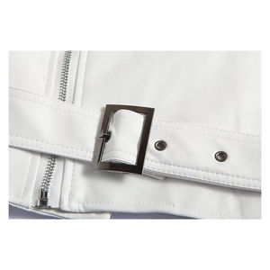 Chaqueta de Cuero para Motociclistas Unisex, Abrigo de Invierno de Lona, Diseño Elegante y Ajustado, Venta al por Mayor, Logotipo Personalizado - Product Image 6