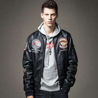 Fabricant fournisseur Veste bombardier standard décontractée et tendance pour hommes coupe-vent pour l'hiver Manteau grande taille de style européen et américain