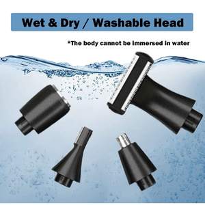 Rasoir électrique rechargeable 4 en 1 pour femmes, rasoir pour l'épilation humide/sèche avec tondeuse bikini, étanche IPX7 pour le visage et le corps - Product Image 4