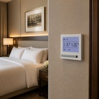 Ventilo-convecteur numérique moderne AC805F à 3 vitesses, 2/4 tuyaux, thermostat 220V, ignifuge PC+ABS, flexible, économie d'énergie, chambre, hôtel