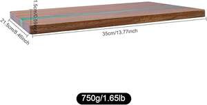 Wholesale Handmade Wooden Square 1.5cm Thick Chopping Block Premium Kitchen Cutting <b>Board</b> Daily Use Dishwasher Safe Kitchen <b>Tool</b> - Product Image 3