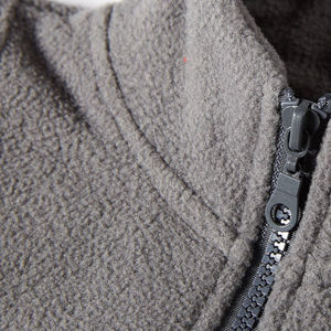 เสื้อกั๊กแขนกุดมีซิปรูดระบายอากาศสำหรับผู้ชาย, เสื้อขนแกะขั้วโลกให้ความอบอุ่นสำหรับเดินป่าตั้งแคมป์เดินทางฤดูหนาว - Product Image 3