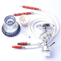 Accessoires pour fumeurs design de luxe personnalisés narguilé allemand en acier inoxydable grand grand verre de l'Inde au prix de gros