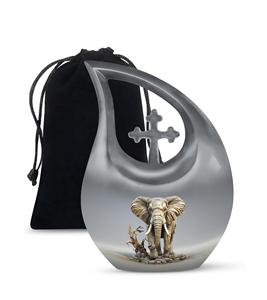 Elefante Metal Urna para Cenizas Mujeres Cremación Urnas para Cenizas Humanas Mini Urnas Adulto Hombre Pequeño para Cenizas Humanas Tamaño Personalizado - Product Image 1