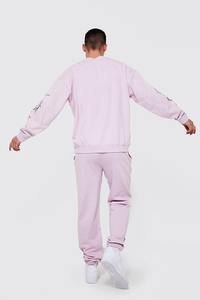 Ropa deportiva de gimnasio de dos piezas para hombre, chándales de entrenamiento de lana de algodón, traje de jogging de invierno, talla grande, característica Reversible, sólido - Product Image 2