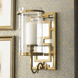 Suministros de linternas de aspecto atractivo hechos de vidrio transparente y chapados en oro de metal de alta calidad estándar de la India a precio competitivo - Product Image 5