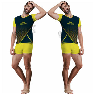 Ensemble t-shirt et short personnalisés pour hommes OEM Sportswear pour hommes t-shirt à manches courtes et short ensemble deux pièces - Product Image 1