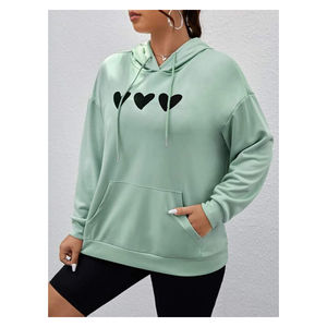 Sudadera con capucha y cremallera blanca personalizada OEM para mujer, con estampado streetwear, para fitness. Sudaderas con capucha y sudaderas para mujer. - Product Image 2