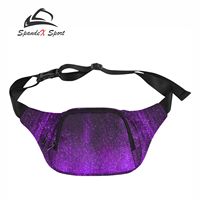 Sac banane à paillettes personnalisé, sac de taille écologique pour la danse et le cheerleading, sac lumineux très résistant