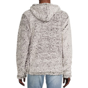 Custom Made Solid Color <b>Men's</b> Casual Wear Pullover <b>Sherpa</b> <b>Hoodies</b> Autumn Hip Hop Streetwear Knitted - Product Image 2