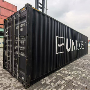 Conteneur maritime CIMIC d'occasion pas cher, ISO 40 pieds High-cube, noir, sec, capacité de 67,4 pieds cubes, à vendre dans tous les ports - Product Image 3