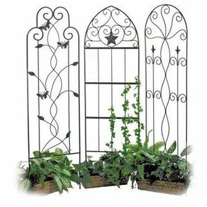 Treillis de jardin en métal pour les roses grimpantes, jardin extérieur, support décoratif, fer, vertical, durable, aménagement paysager - Product Image 6