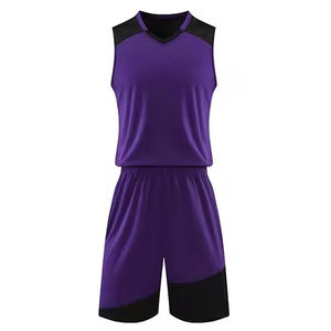 Tenues de basket-ball unisexes personnalisées pour équipes et clubs sportifs, nouveau design respirant, grande taille, 100% polyester, haute qualité, 20 ensembles - Product Image 4