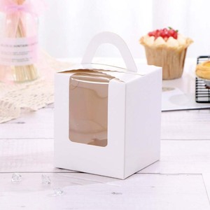 Cajas de cupcakes y pasteles bastante pequeñas de diferentes colores a bajo precio de fábrica de China para uso alimentario - Product Image 3